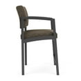 thumbnail image 4 of Lenox Steel Reception Waiting Room Healthcare Hip Chair / Charcoal Steel / Brown, 4 of 5