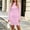 Pink, variant on Vmberlty Women's Bodycon Dresses Soft Solid Color Crew Neck Long Sleeve Slim Fit Casual Fashion Long Dresses for Daily Wear