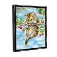 thumbnail image 4 of Stupell Industries Kitten Chasing Butterfly Animals & Insects Painting Black Floater Framed Canvas Art Print Wall Art, 17 x 21, 4 of 10