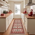 thumbnail image 5 of KUETH 5'x7' Christmas Machine Washable Area Rug, Non-Slip Rugs for Living Room, Bedroom and Dining Area, Beige, 5 of 7