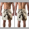 thumbnail image 3 of luoweisi Men's Beach Shorts Quick Dry Swim Trunks with Mesh Lining Horse 2XL, 3 of 5