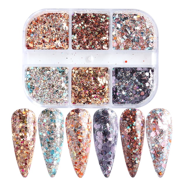 Uñas postizas, uñas postizas, regalos para mujeres, nuevo estilo, lentejuelas para uñas, colores veraniegos, uñas irregulares translúcidas, pegatinas para uñas con diseño irregular.