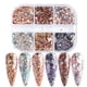 thumbnail image 1 of Uñas postizas, uñas postizas, regalos para mujeres, nuevo estilo, lentejuelas para uñas, colores veraniegos, uñas irregulares translúcidas, pegatinas para uñas con diseño irregular., 1 of 2