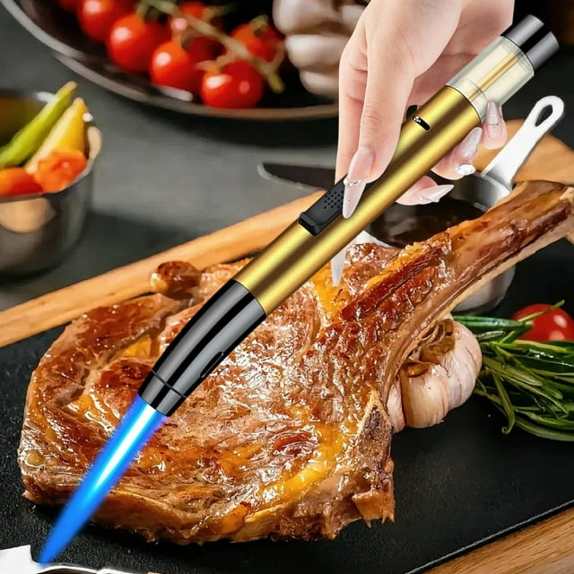 Herunwer Portable Lighter Made, Butane refillable, Adjustable Flame and Windproof, a Must-Have for Outdoor use