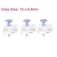 thumbnail image 5 of Unique Bargains Glass Retainer Clips Kit, 13mm Dia Furniture Door Clips Mirrors Holder with Screws for Doors, Windows, 100 Set, 5 of 5