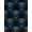 Black Blue Gold, Pattern 14, variant on Design&I 8'x10' Washable Area Rug Sleek Flatweave Pet Friendly Retro Spinning Disc With Concentric Groove Rings Vinyl Record Refined Structured for King Size Bedroom, Under Bed