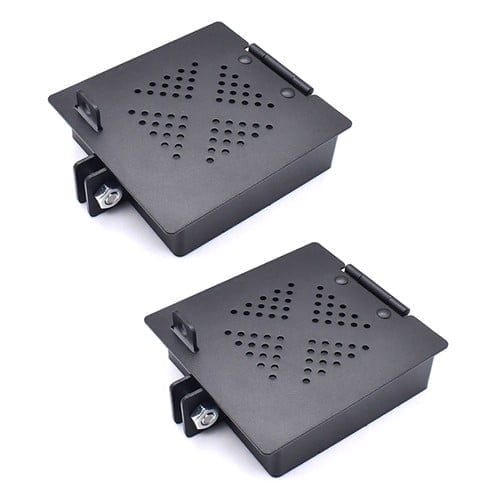 Sewer Hose Storage Cover,	 4" Square RV Bumper End Cap Plug Cover for Camper Trailer, Black Replacement