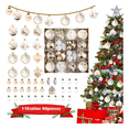 thumbnail image 1 of 44pzas Esferas Navideñas De Plastico Decoración Arbol Navida Xtellar blanco, 1 of 4