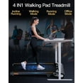 thumbnail image 6 of UP PAD 13% Max Auto Incline Walking Pad Treadmill, 6-Level Walking Desk with Remote Control, LED Display, 330Lbs Capacity, for Holiday gift, 6 of 8