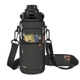 thumbnail image 2 of Skull Design 64oz Large Capacity Water Bottle with Sleeve - Leak-Proof Portable Fitness Bottle with Adjustable Strap for Halloween, 2 of 7