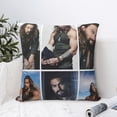 thumbnail image 6 of Jason Momoa Throw Pillow Case Pillowcase Shell for Couch Sofa Home Decoration 26"x26", 6 of 9