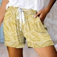 thumbnail image 2 of Women's Drawstring Shorts Summer Elastic Waist Casual Lightweight With Pockets, 2 of 2