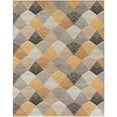 thumbnail image 6 of Unique Loom Outdoor Modern Collection Area Rug - Strata (7' 10" x 10' Rectangle Gray/Ivory), 6 of 9