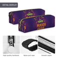 thumbnail image 4 of Fotbe Mardi Gras2 Estuche para Lápices de Cuero con Estampado, Estuche con Cremallera Resistente, Organizador Compacto y Elegante para Papelería, 4 of 7