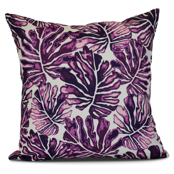 Simply Daisy, Palm Leaves, Floral Print Pillow