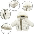 thumbnail image 6 of WOLLED Kids Boys Girls down Cotton Jacket Toddler Baby Winter Padded Thickened Coats in Small Children Cotton Jacket Cotton Outerwear for 1-7 Years, 6 of 7