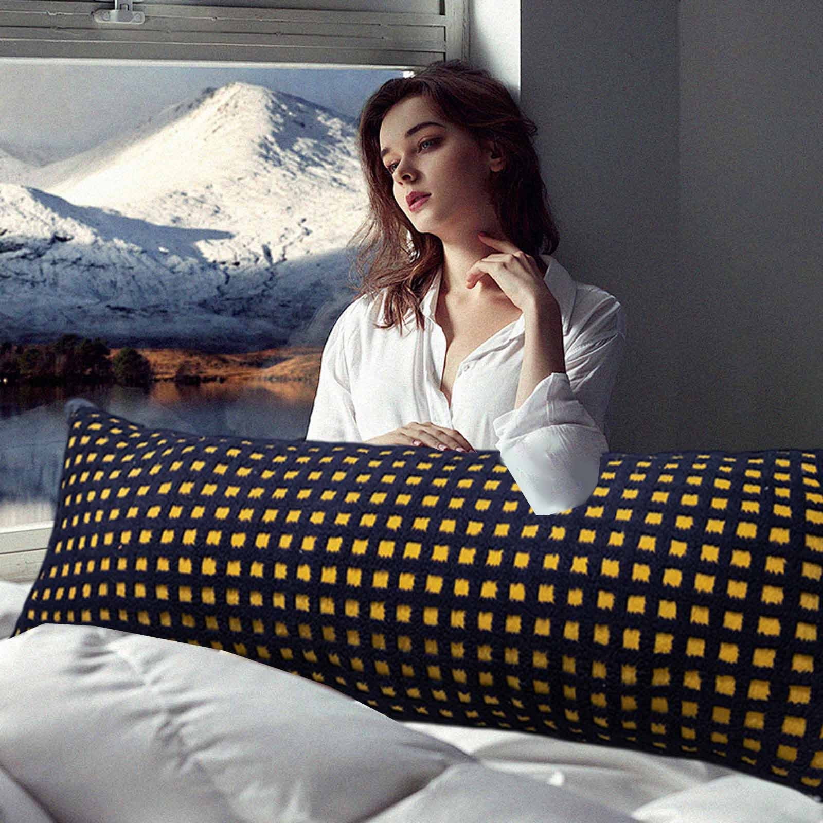 Specollect Clearance 3Pcs Soft Velvet Long Pillow with Removable Cover, Cute Soft Roll Body Pillows Lumbar Cushion for Leg, Back,Lumbar,Dormitory 60cm