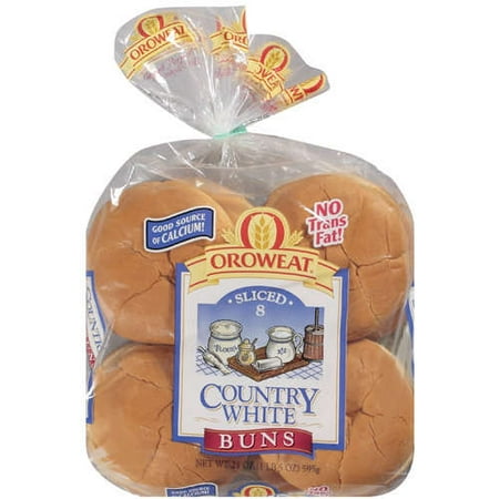 Oroweat Sliced & Round Country White Buns, 21 oz