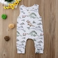 thumbnail image 3 of Baby Rompers Summer sleeveless Cartoon Dinosaur Newborn Baby Boy Girl Clothes Jumpsuit Animal Clothing, 3 of 6