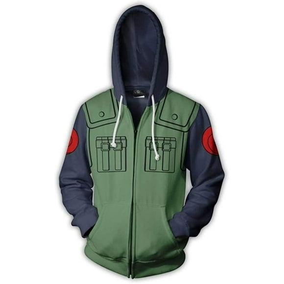 Anime Naruto Hoodie Zipper Coat Tops Thin Hoodies Sweatshirt