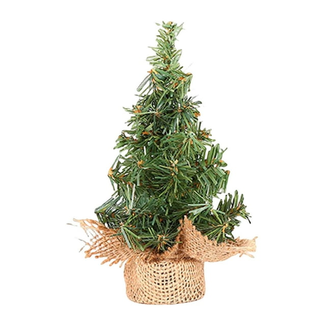 Simulación Mini árbol de Navidad Artesanía creativa para apartamento Oficina 20 centímetros Yuyangstore Mini árbol festivo