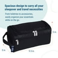 thumbnail image 4 of Wildkin Toiletry Bag for Boys, Girls, and Adults With Zippered Exterior Front Pocket, Interior Mesh Pocket (Rip Stop Black), 4 of 7