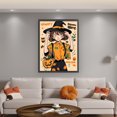 thumbnail image 2 of Hilo Algodón Ecológico Bordado Punto Cruz Niña Halloween Con 11CT 50x66cm, 2 of 9