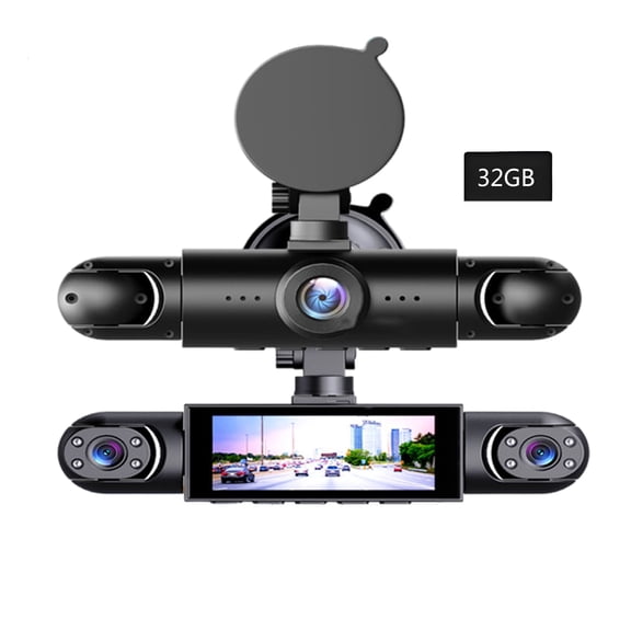 4 Lens Car Dashcam Camera Loop Recording 1080P Recording Parking Monitor And Wide Angles View For Car