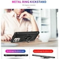 thumbnail image 7 of Decase Phone Shell for Motorola Moto Edge+ 2023,Heavy Duty Armor Dual Layer Protective Rugged Shockproof Cover Case With 360° Rotatable Metal Ring Kickstand Magnetic Car Mount, Black, 7 of 7