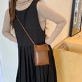 thumbnail image 4 of Bolso vertical de PU para teléfono móvil, minibolso pequeño diagonal simple a la moda, bolso de hombro, bolso pequeño suave, 4 of 5