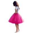 thumbnail image 1 of Falda BABYONLINE D.R.E.S.S. Tutú midi hinchada 60 cm rosa intenso, 1 of 5