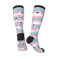 thumbnail image 4 of Balery Flamingo1 Printed Novelty Socks Men's Women's Crew Socks Sports Socks Knee High Socks Cotton Socks Quirky and Cool Socks, 4 of 9