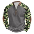 thumbnail image 2 of Blusas y camisas de manga larga con cuello redondo para hombre, sudadera con capucha de cuello redondo con cremallera y estampado, sudadera de manga larga, blusa de poliéster para hombre, 2 of 4