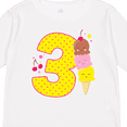 thumbnail image 4 of Inktastic Ice Cream Third Birthday Pink Boys or Girls Long Sleeve Toddler T-Shirt, 4 of 5
