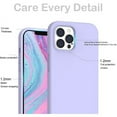 thumbnail image 3 of Entronix Silicone Soft Case Designed for iPhone 13 Pro Shockproof Durable Slim Fit, Purple, 3 of 4