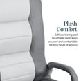 thumbnail image 5 of Best Choice Products 360-Degree Swivel Gaming Floor Chair w/ Armrest Handles, Foldable Adjustable Backrest - Gray/White, 5 of 8