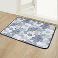 thumbnail image 2 of Bath Mat-Rubber Backing Non SlipThin Bathroom Rugs Fit Under Door- Quick Dry Absorbent Faux Suede Surface Grey Bathroom Floor Mats-Shower Rug for in Front of Bathtub Shower, 2 of 6
