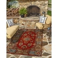 thumbnail image 5 of Unique Loom Outdoor Traditional Collection Area Rug - Classic (5' 3" x 8' Rectangle Antique Red/Beige), 5 of 9