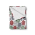 thumbnail image 2 of Retro Soft Flannel Fleece Throw Blanket, Knitting Balls Crochet Hand Made Theme Domestic Hobby Vintage Theme, Cozy Plush for Indoor and Outdoor Use, 50" x 70", Coral Grey Reseda Green, by Ambesonne, 2 of 6