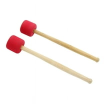 2Pcs Drum Sticks Foam Drum Hammers Drumsticks Premium Snare Drum Sticks Team Drum Accessories, Red