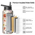 thumbnail image 2 of 32oz Halloween Travel Mug with Lid and Straw – Stainless Steel Insulated Tumbler with Handle – Cute Ghost Pumpkin Witch Design – Fall Coffee Cup Gift for Her Him, 2 of 5