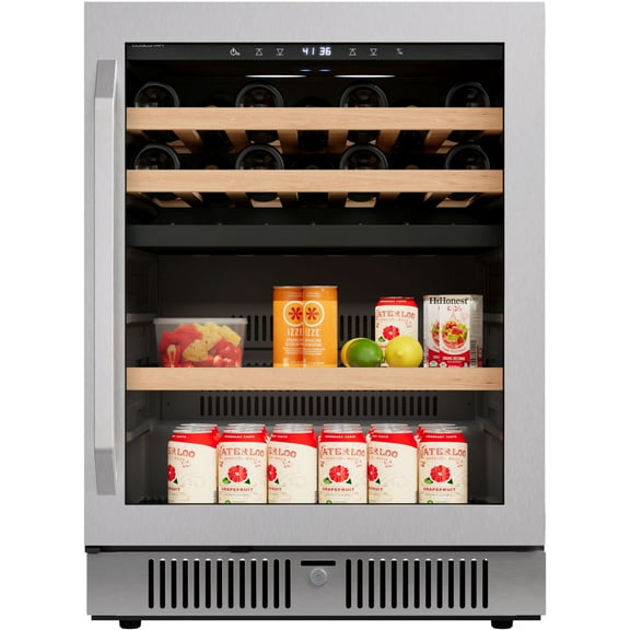 Edgestar Cwb8421dz 24" Wide 14 Bottle Capacity And 79 Can Capacity Wine And Beverage