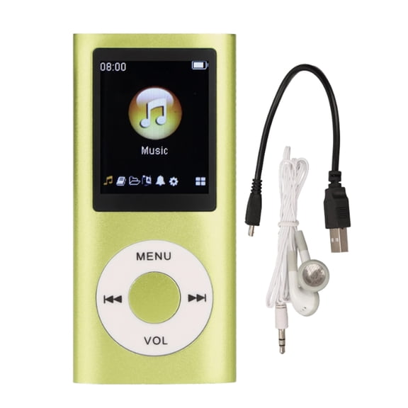 Mozhitti Players Mp3 Player Stylish Multifunctional Lossless Sound Slim 1.8 Inch Lcd Sn Portable Mp3 Music Player