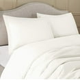 thumbnail image 3 of Ultra Soft 1000 Series Ivory 3 Piece Full XL Duvet Cover Set ( Duvet Cover + 2 Pillowcases ) Zipper Closure Egyptian Cotton Farmhouse Bedding Comforter Cover Set, 3 of 5