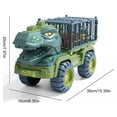 thumbnail image 2 of Dinosaur Toy Car Large Engineering Vehicle Model Pull Back Vehicle Toy Transport Vehicle Toy Dinosaur Transport Car Carrier Truck with Dinosaur Toys Early Educational Dinosaur Toy Car Chi, 2 of 10