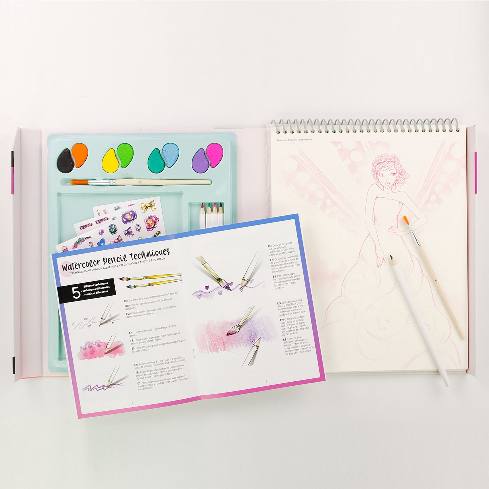 Style Me Up, Fashionista, Watercolor Painting Kit