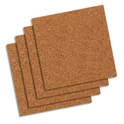 Quartet Natural Cork Tiles, 12 x 12, Frameless, 4 Count (102W)