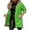 Green, variant on Women's Hooded Patchwork Jacket Solid Color Casual Loose Fit Long Sleeve Corduroy Coat Boho Style Outerwear