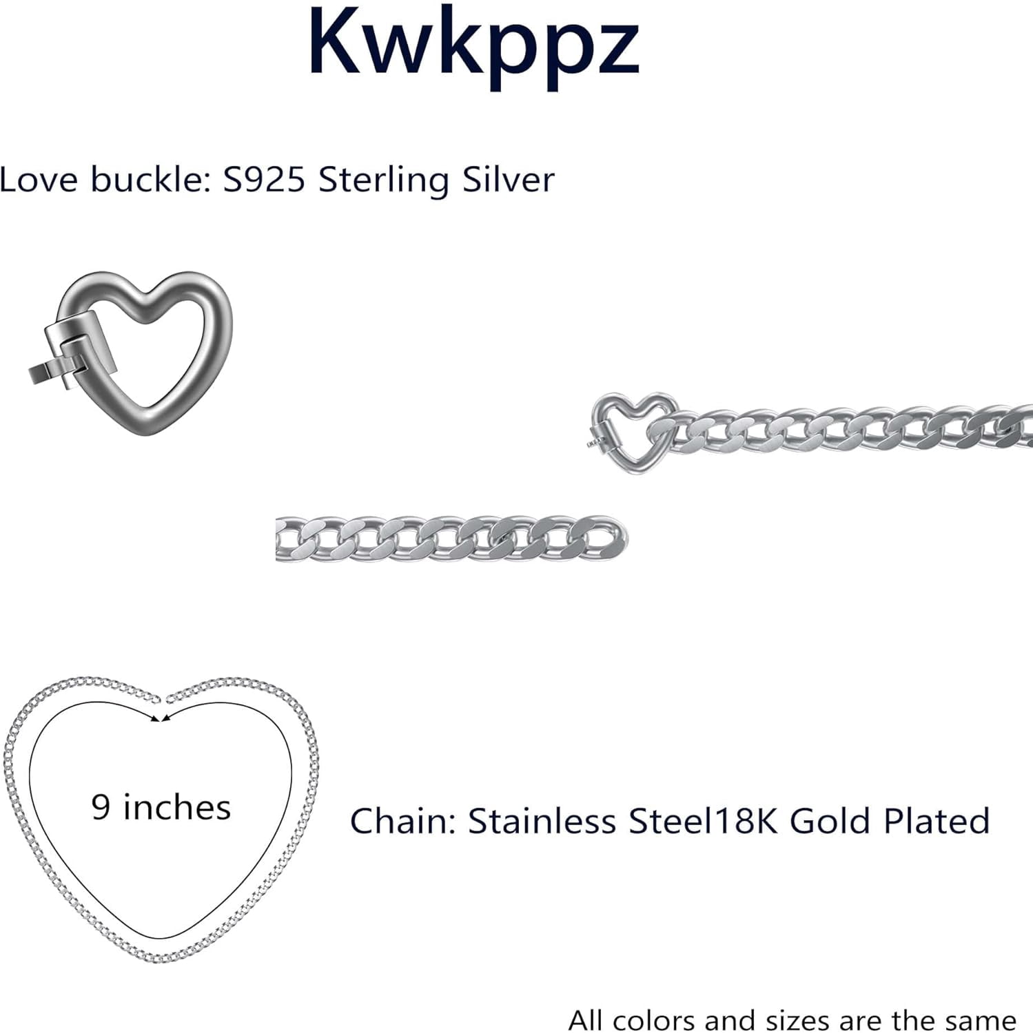 Permanent Bracelet Kit – 4-Piece Locking Heart Clasp Set for Couples & Friendship, DIY Matching Jewelry for Anniversary, Mother’s Day, Birthday (His & Hers)