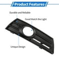 thumbnail image 7 of Unique Bargains 1 Pc Fog Light Grill for Volkswagen Passat 2008-2012 ABS Black Front Right Front Lower Bumper Fog Light Cover Inserts, 7 of 7